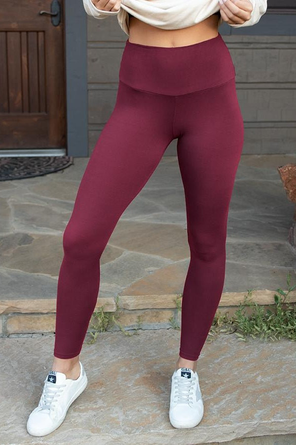 The Daily Leggings - Cranberry *XS & Large*