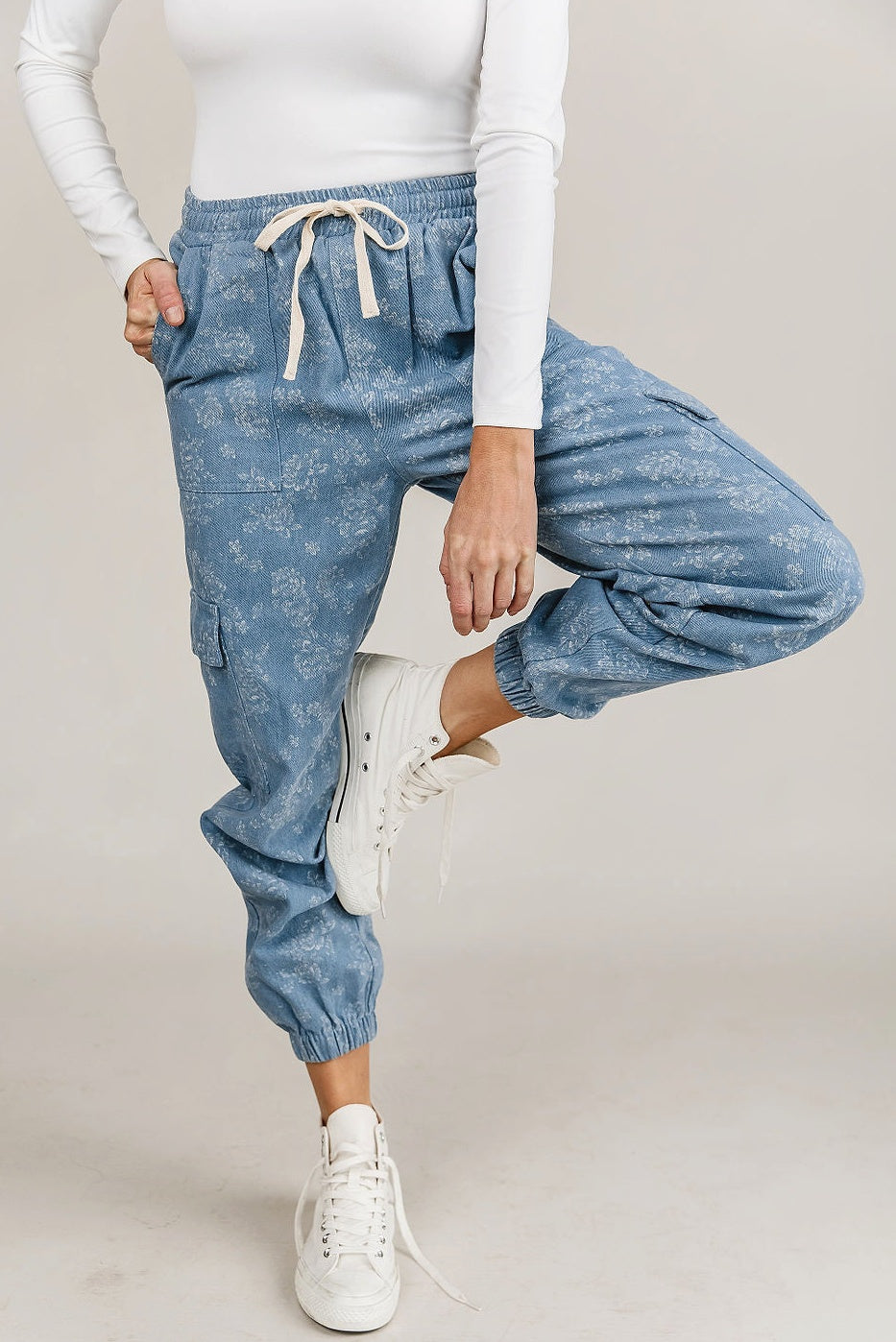 Denim jogger pants store womens