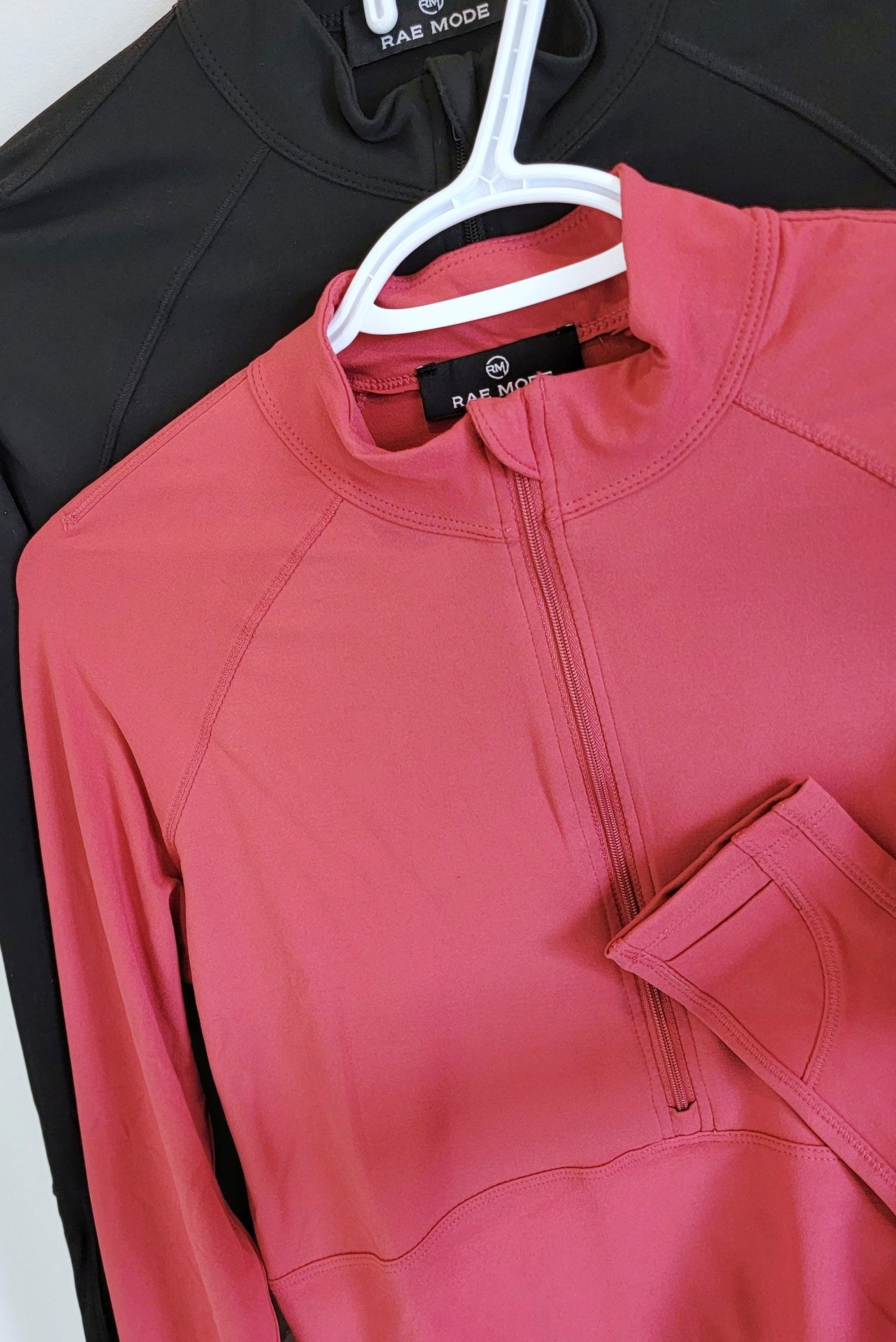 Quarter zip hot sale workout top