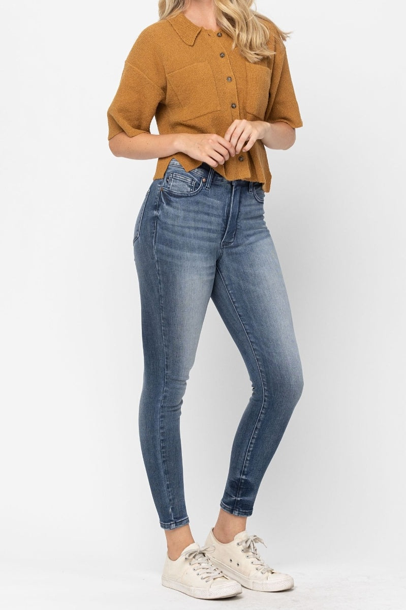 Judy Blue Full Size High Waist Tummy Control Skinny Jeans : u