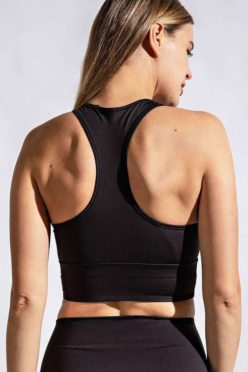 Medium support compressive sports bra
