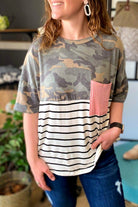 *Final Sale* Piper Pink Pocket Tee *1XL - 2XL - 3XL* - Bunky & Marie's Boutique