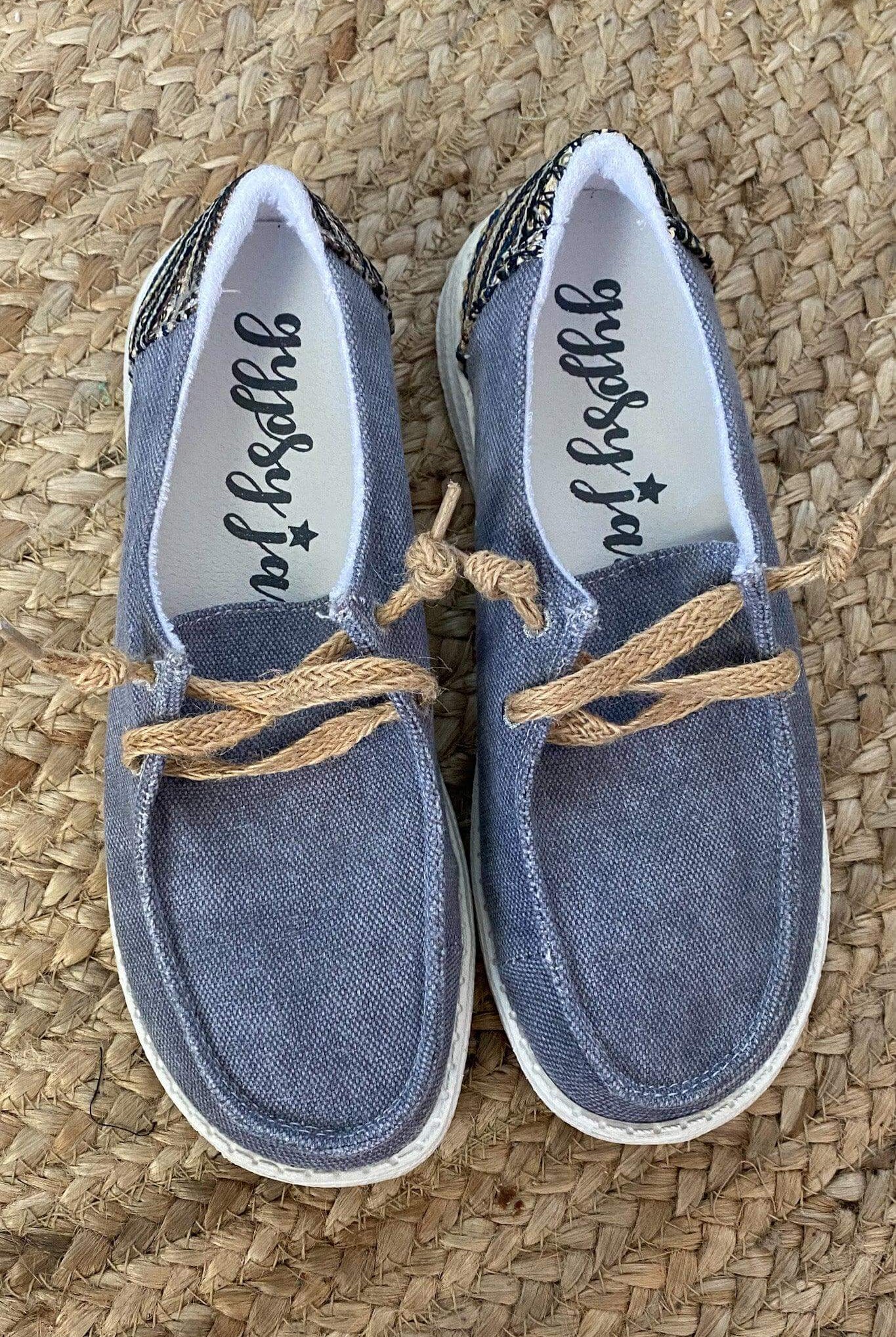 *Final Sale* Poppin' Sneakers - Grey - Bunky & Marie's Boutique