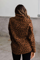 *Final Sale* Sherpa Pullover - Rust Animal Print - Bunky & Marie's Boutique