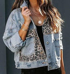 Leopard Denim Jacket - Bunky & Marie's Boutique