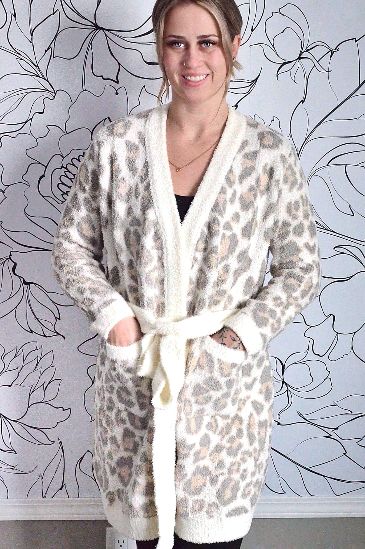 Next leopard 2025 print dressing gown