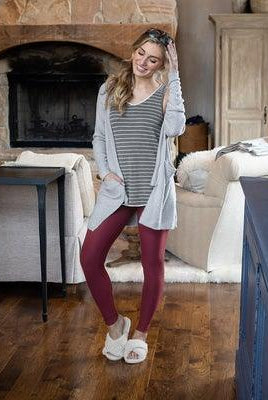 The Daily Leggings - Cranberry - Bunky & Marie's Boutique